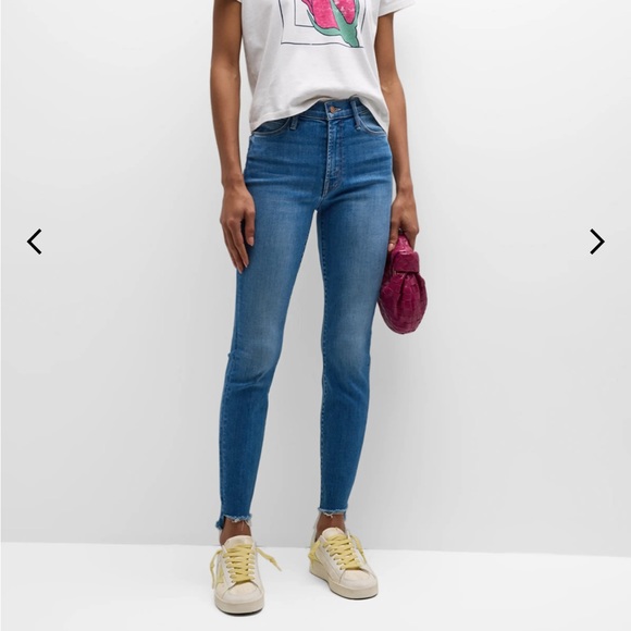 Mother • NWOT Stunner Zip Ankle Step Frayed Hem - Picture 2 of 5